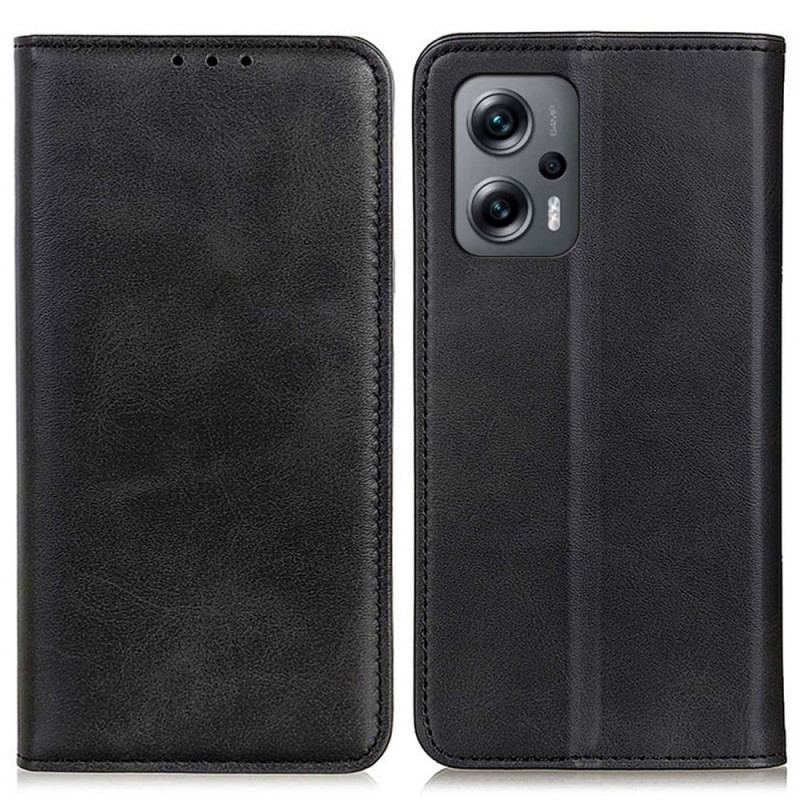 Flip Cover Poco X4 GT Cuir Fendu