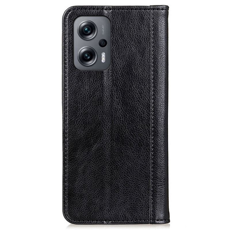 Flip Cover Poco X4 GT Cuir Fendu