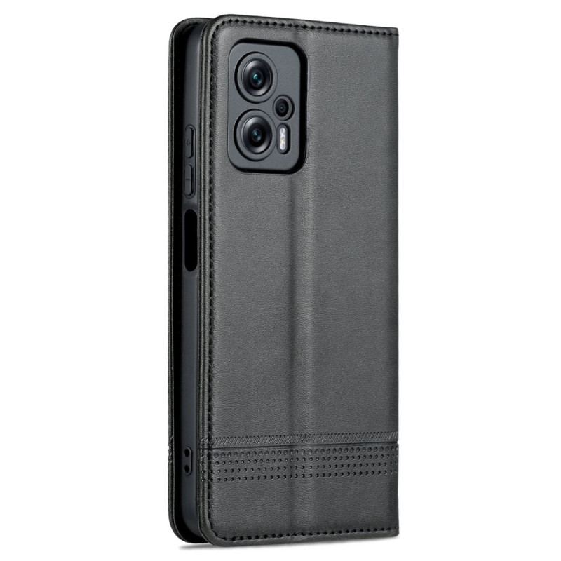 Flip Cover Poco X4 GT Marque AZNS Simili Cuir