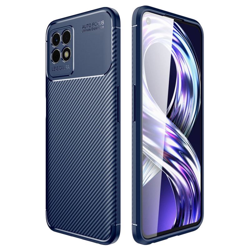 Coque Realme 8i Flexible Fibre Carbone