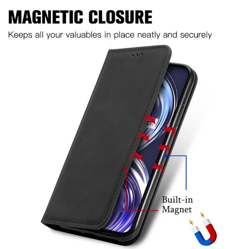 Flip Cover Realme 8i Skin-Touch Design