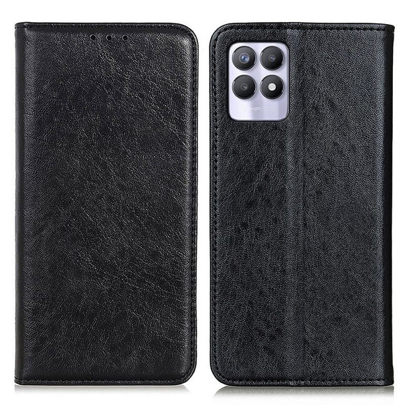 Flip Cover Realme 8i Texture Cuir