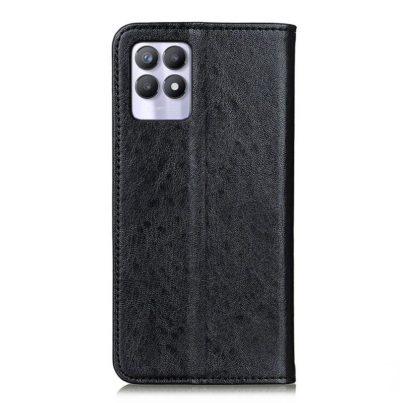 Flip Cover Realme 8i Texture Cuir