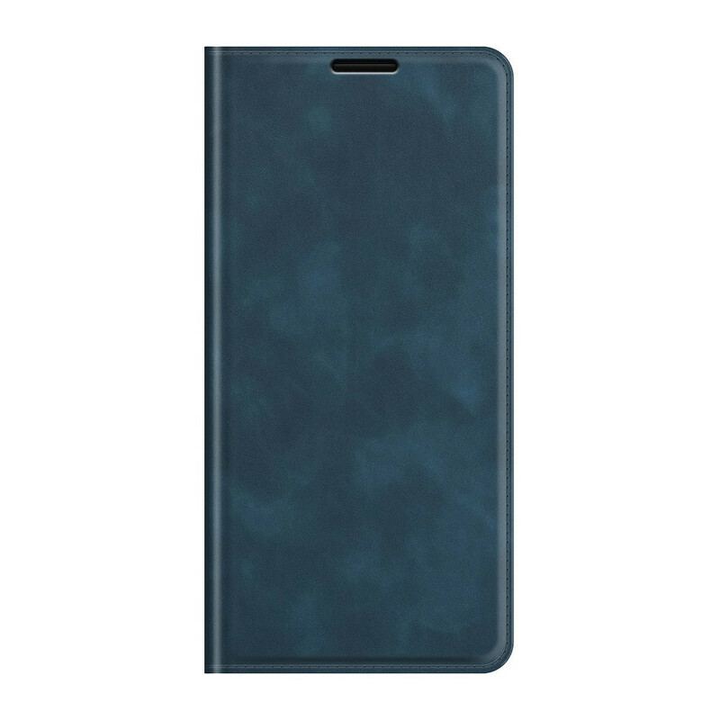 Flip Cover Oppo Find X3 Neo Effet Cuir Silky Touch