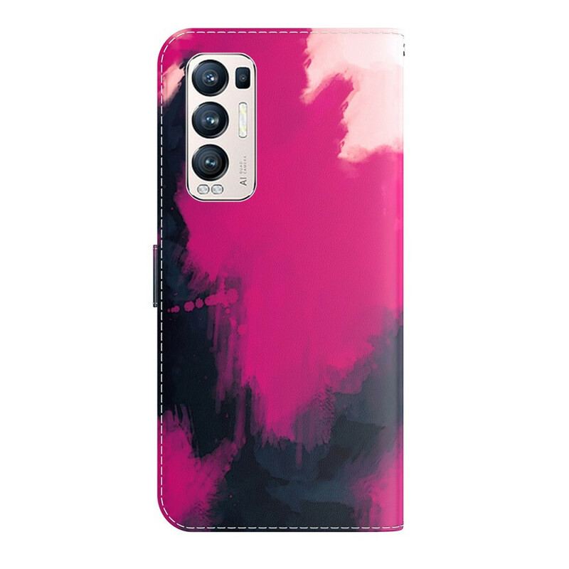 Housse Oppo Find X3 Neo Abstraction Coloré