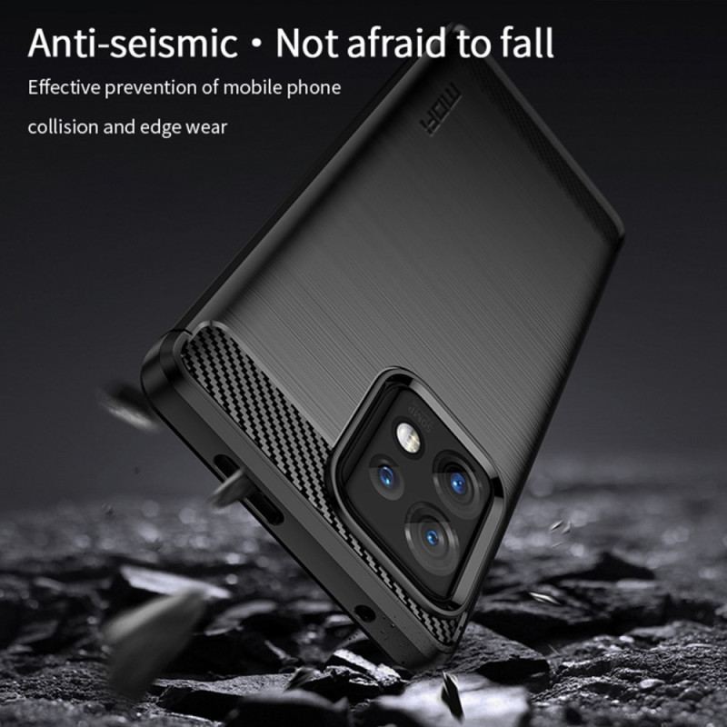 Coque Motorola Edge 40 Pro Fibre Carbone Brossée MOFI