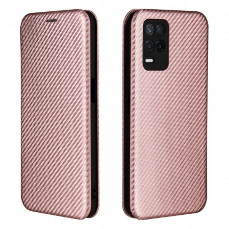 Flip Cover Realme 8 5G Silicone Carbone Coloré