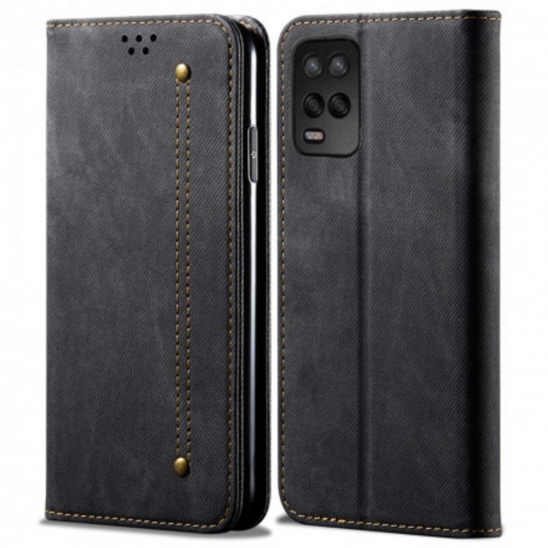 Flip Cover Realme 8 5G Simili Cuir Texture Jeans