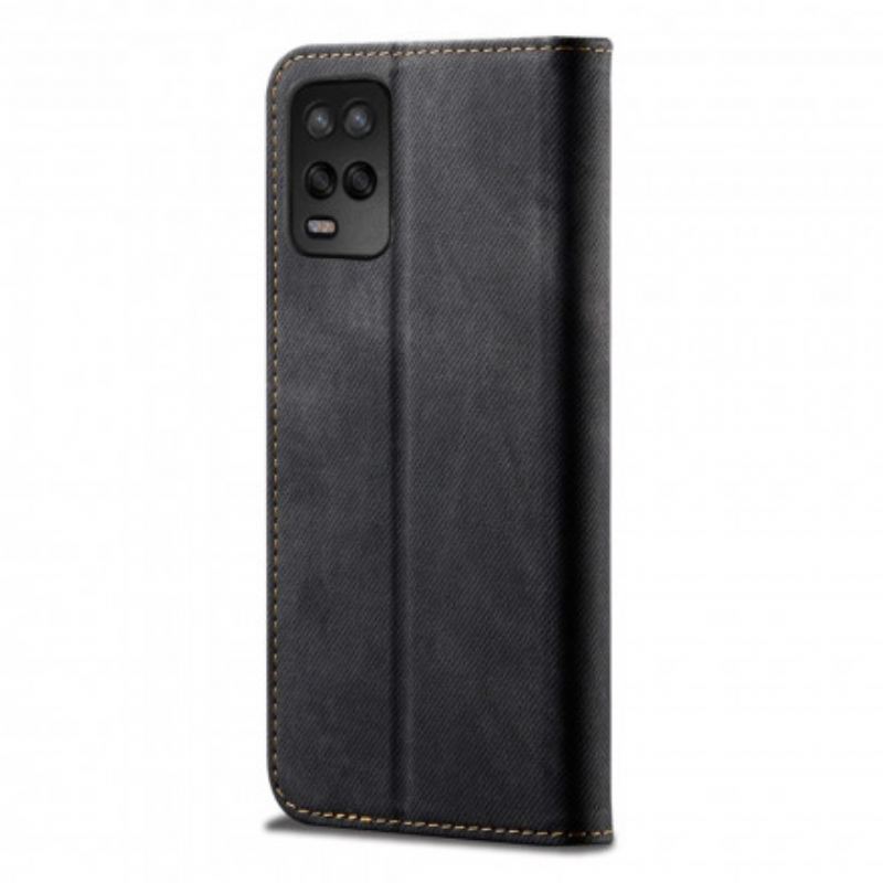 Flip Cover Realme 8 5G Simili Cuir Texture Jeans