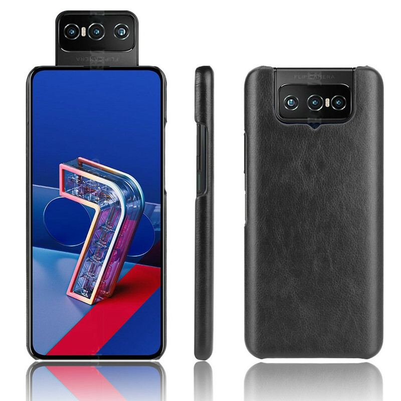 Coque Asus ZenFone 7 / 7 Pro Effet Cuir Litchi