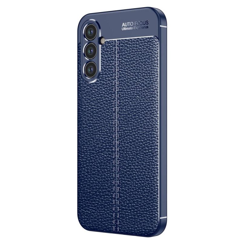 Coque Samsung Galaxy A34 5G Effet Cuir Litchi Double Line