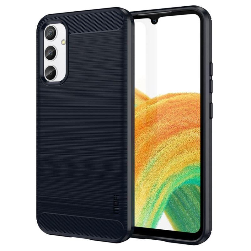 Coque Samsung Galaxy A34 5G Fibre Carbone Brossée MOFI