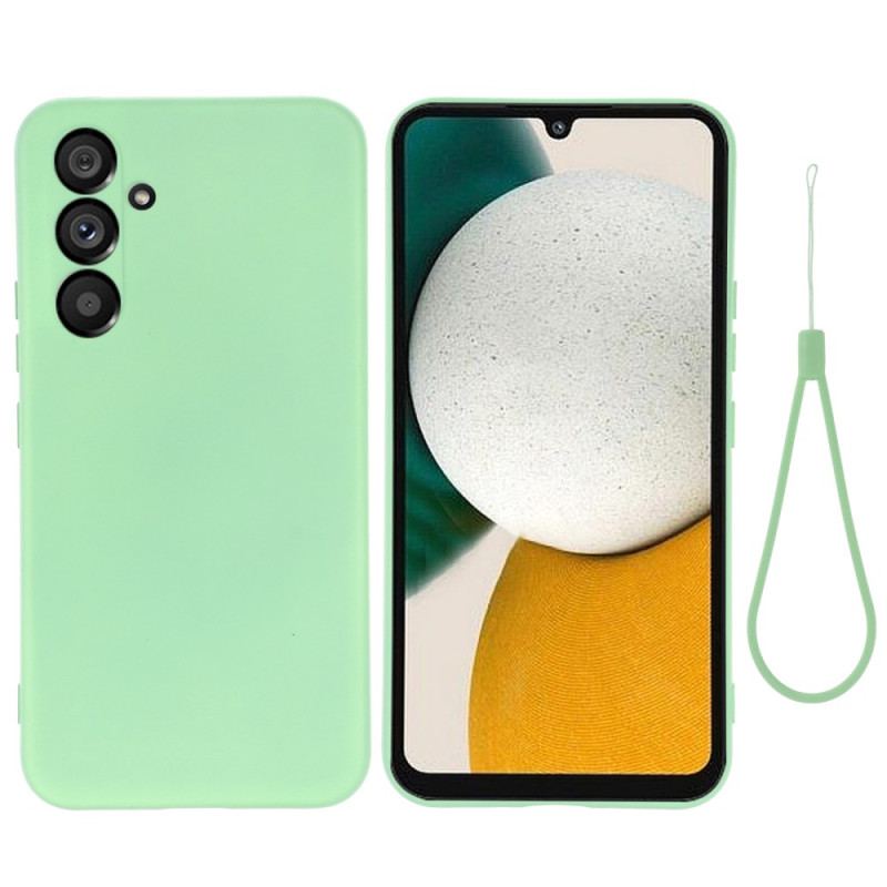 Coque Samsung Galaxy A34 5G Silicone Liquide avec Lanière