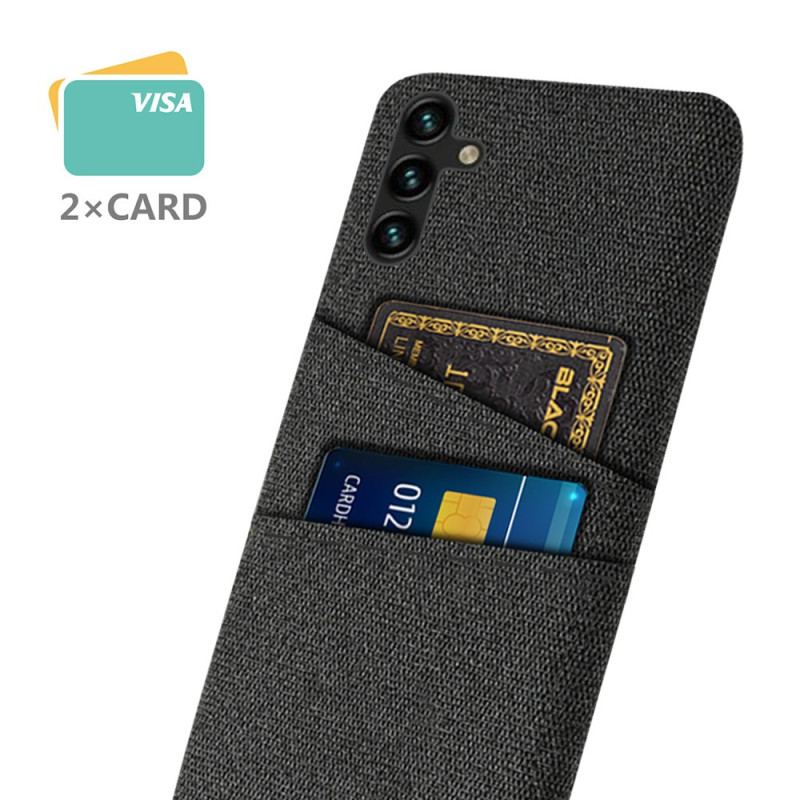 Coque Samsung Galaxy A34 5G Tissu Porte-Cartes