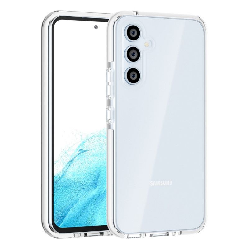 Coque Samsung Galaxy A34 5G Transparente Rebords Colorés