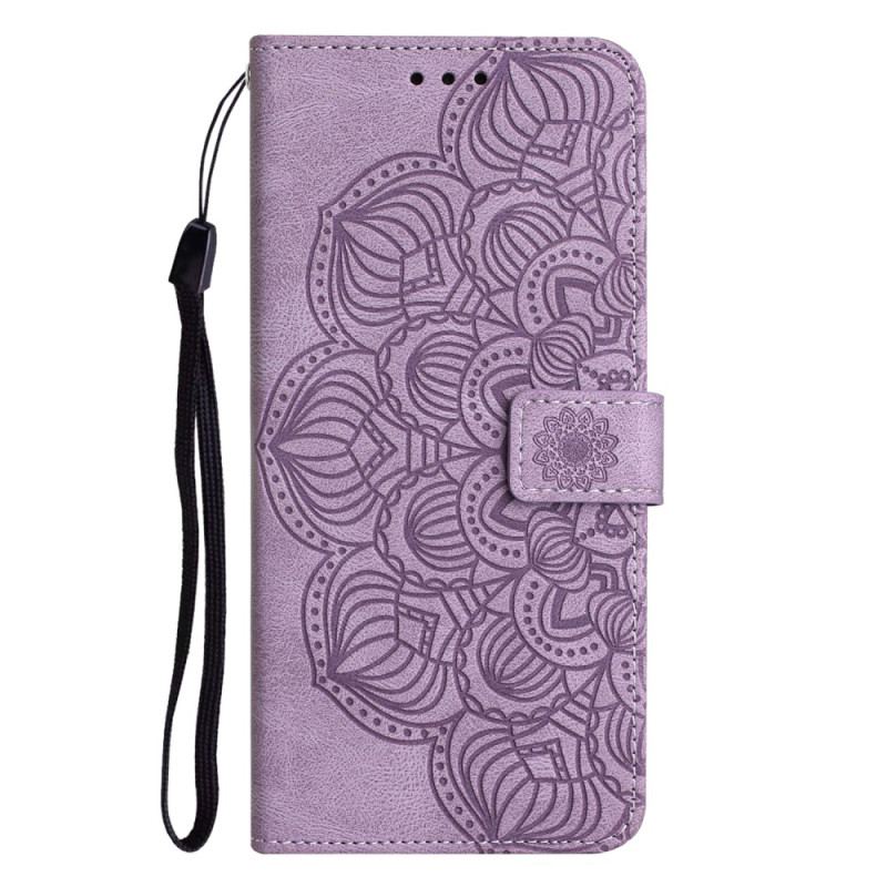 Housse Samsung Galaxy A34 5G Discret Mandala à Lanière