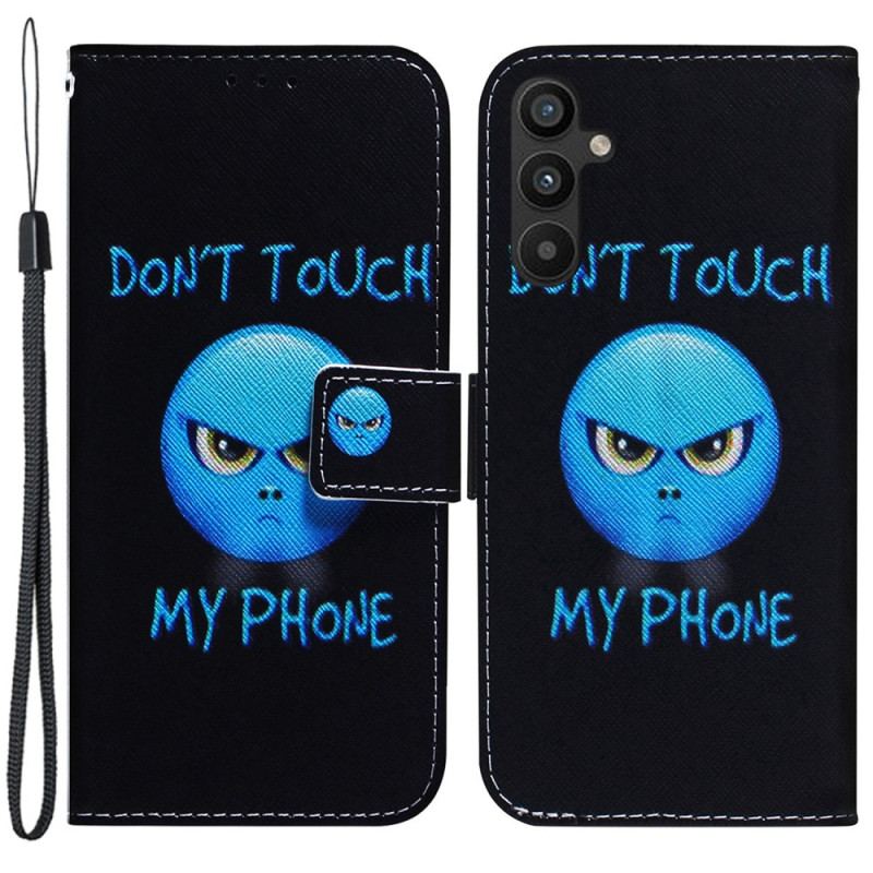 Housse Samsung Galaxy A34 5G Emoji Don't Touch my Phone