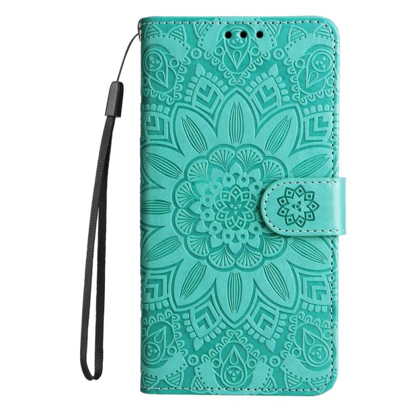 Housse Samsung Galaxy A34 5G Mandala Soleil avec Lanière