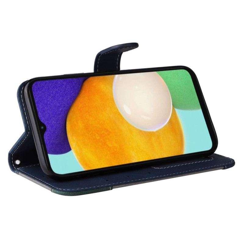 Housse Samsung Galaxy A34 5G Tricolore à Lanière