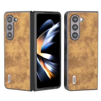 Coque Samsung Galaxy Z Fold 5 Simili Cuir Litchi ABEEL