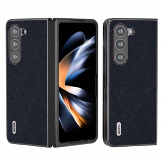 Coque Samsung Galaxy Z Fold 5 Vrai Cuir Tissé ABEEL