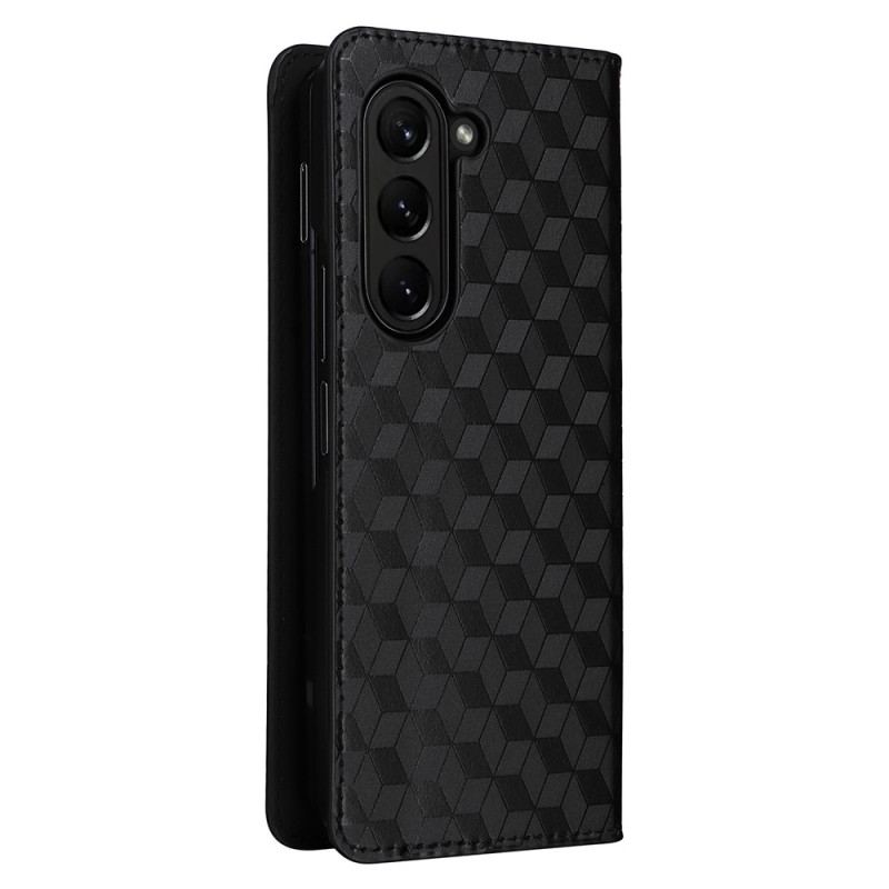 Flip Cover Samsung Galaxy Z Fold 5 Motif 3D