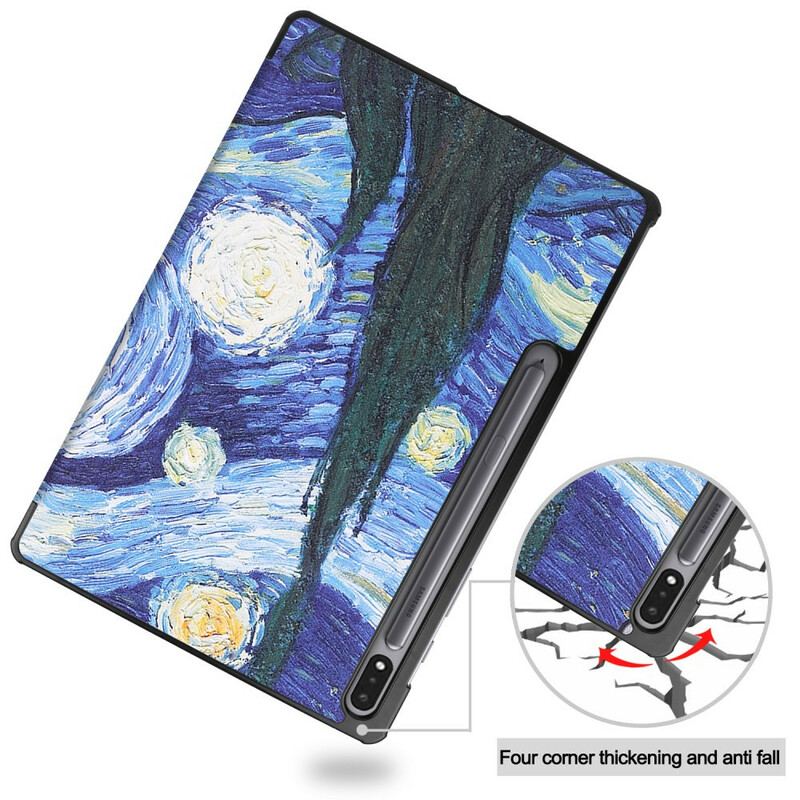 Smart Case Samsung Galaxy Tab S8 Plus / S7 Plus Renforcée Van Gogh