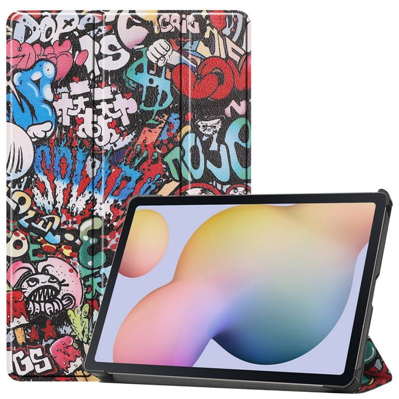 Smart Case Samsung Galaxy Tab S8 / Tab S7 Porte-Crayon Graffitis