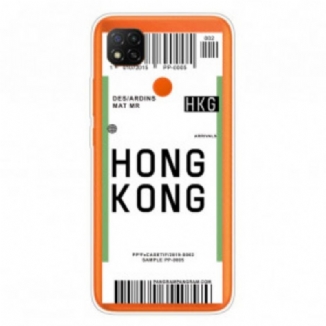 Coque Xiaomi Redmi 9C Boarding Pass to Hong Kong