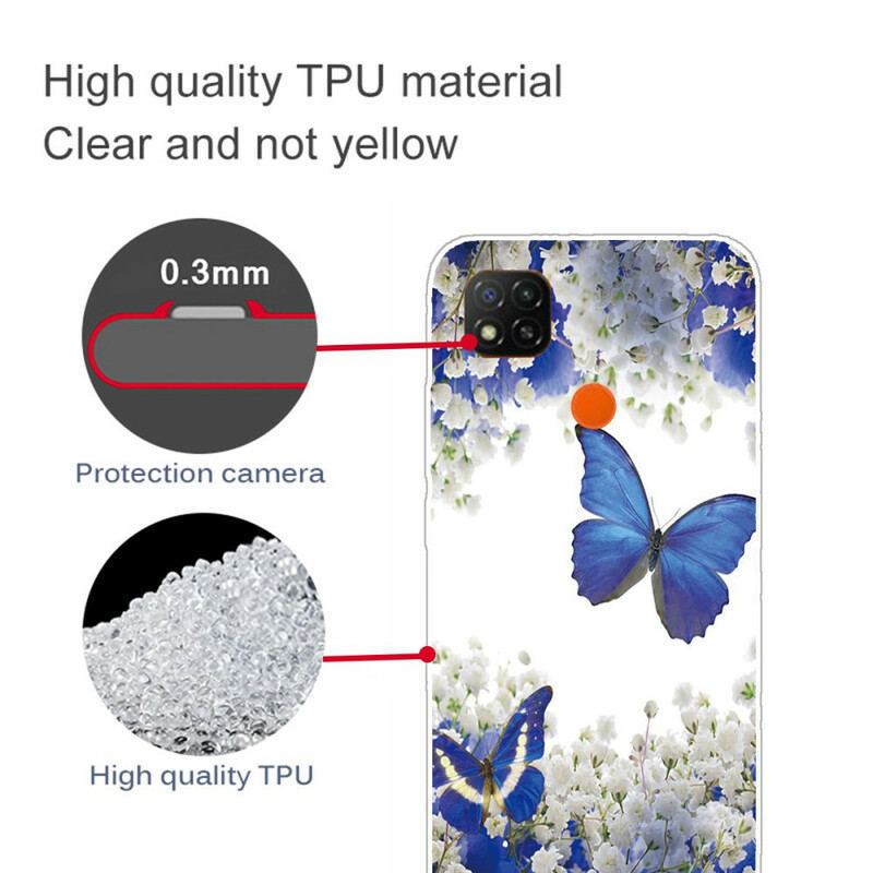 Coque Xiaomi Redmi 9C Butterflies