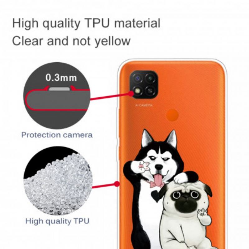 Coque Xiaomi Redmi 9C Drôles de Chiens