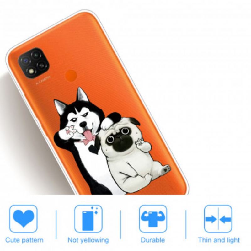 Coque Xiaomi Redmi 9C Drôles de Chiens