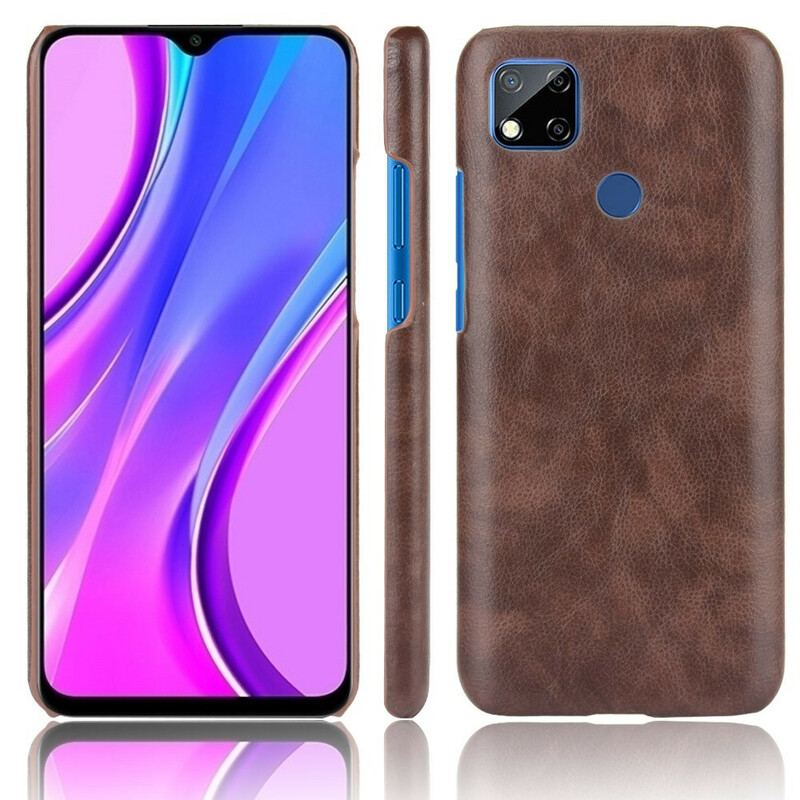 Coque Xiaomi Redmi 9C Effet Cuir Litchi