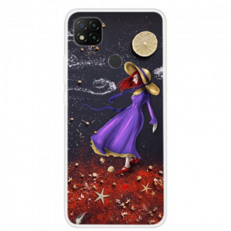 Coque Xiaomi Redmi 9C Femme à la Mer