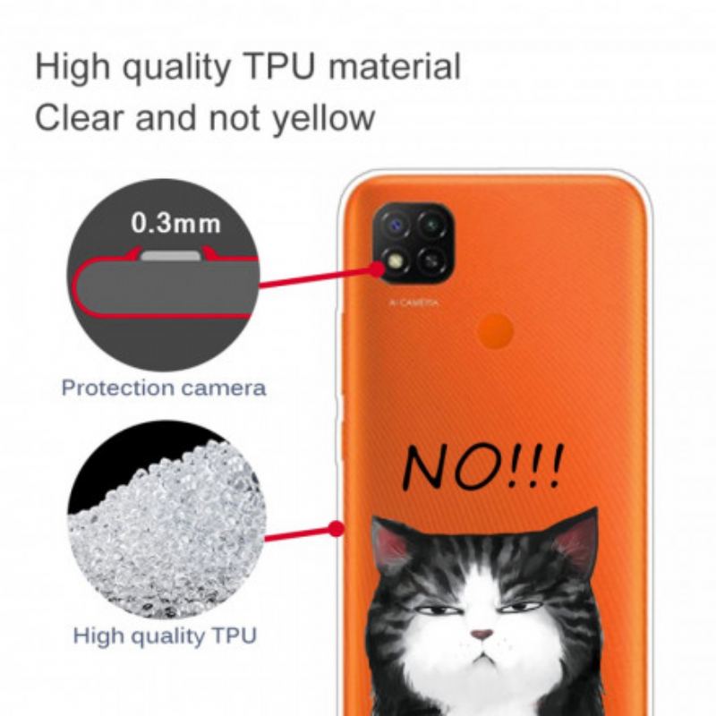 Coque Xiaomi Redmi 9C Le Chat Qui Dit Non