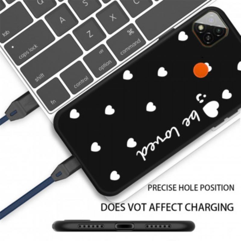 Coque Xiaomi Redmi 9C Silicone Coeur Be Loved