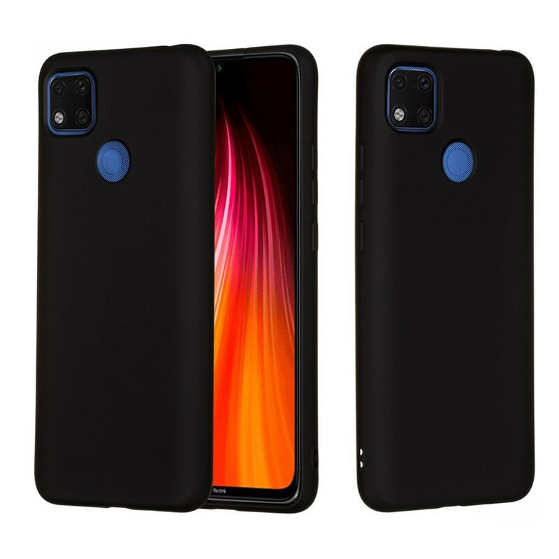 Coque Xiaomi Redmi 9C Silicone Liquide Avec Lanière