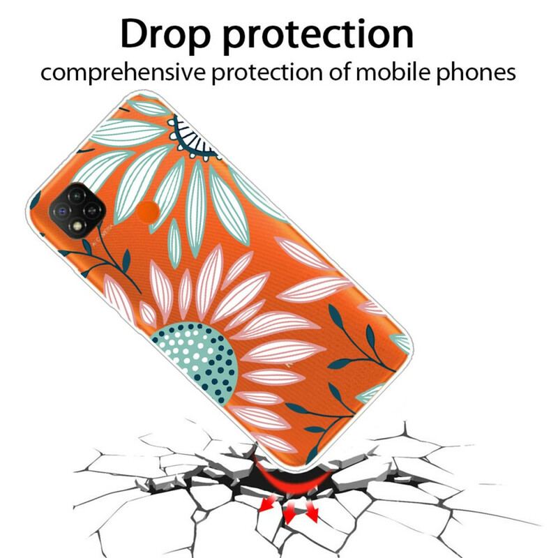 Coque Xiaomi Redmi 9C Transparente Une Fleur