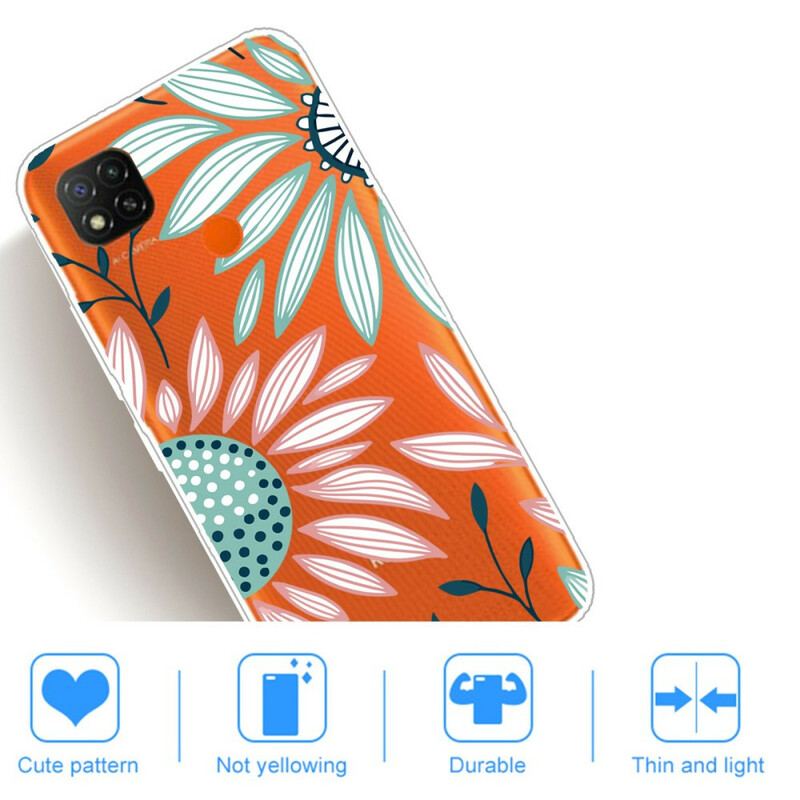 Coque Xiaomi Redmi 9C Transparente Une Fleur