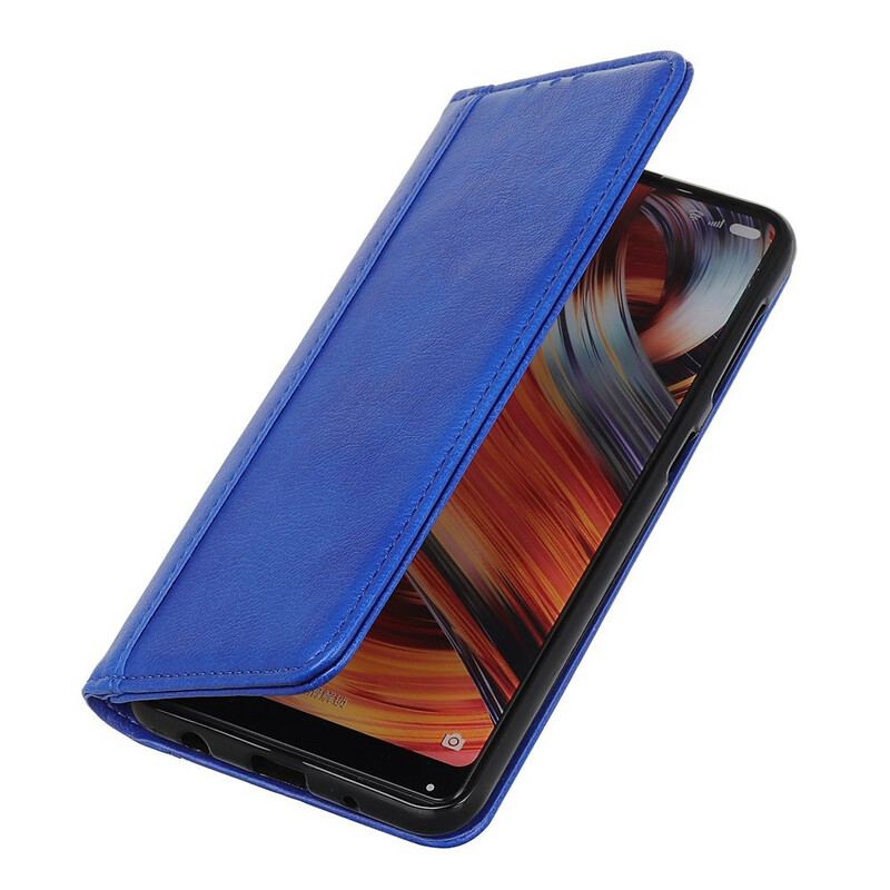 Flip Cover Xiaomi Redmi 9C Cuir Litchi Fendu Charme