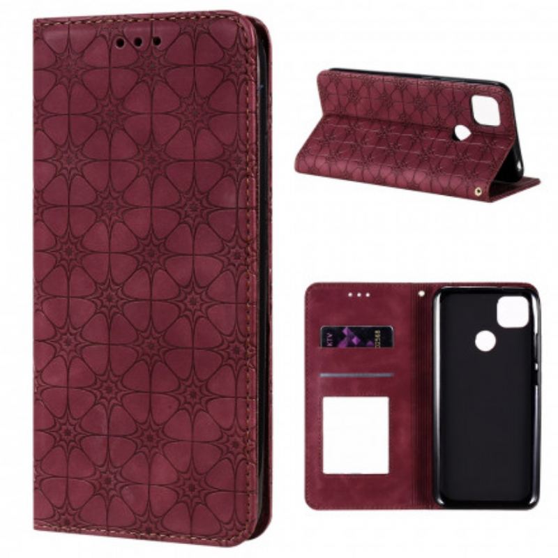 Flip Cover Xiaomi Redmi 9C Fleurs Baroques