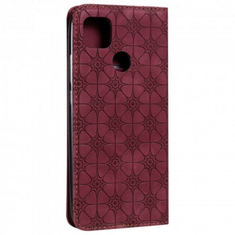 Flip Cover Xiaomi Redmi 9C Fleurs Baroques