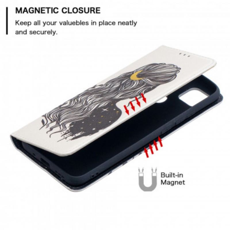 Flip Cover Xiaomi Redmi 9C Jolie Chevelure