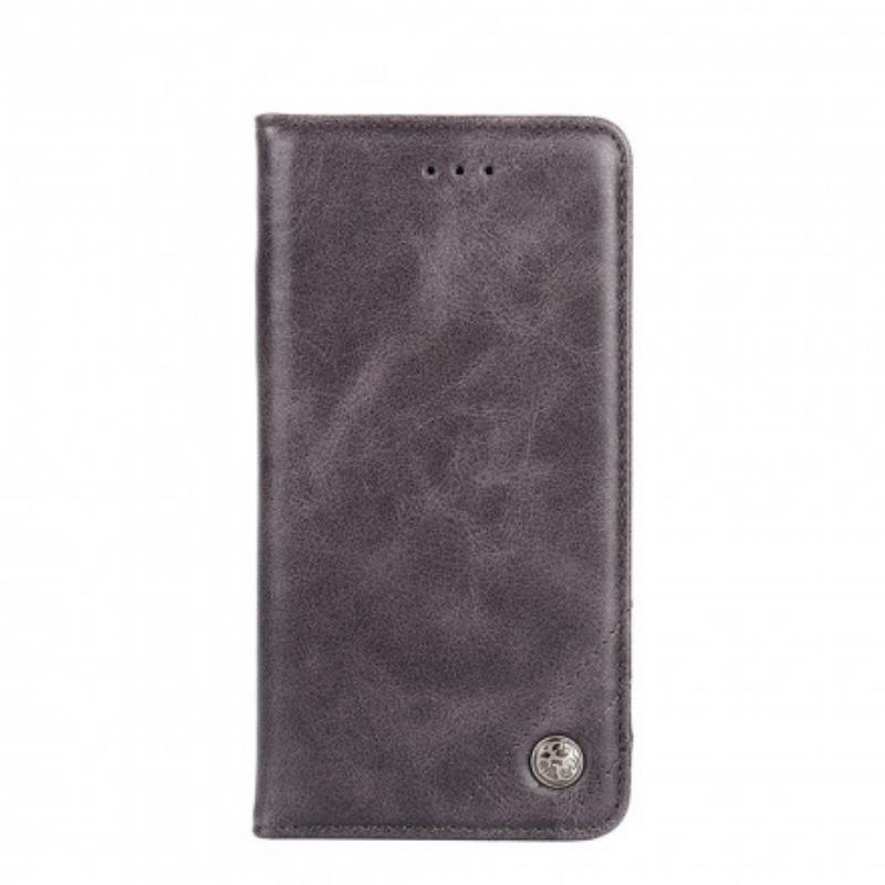 Flip Cover Xiaomi Redmi 9C Style Cuir Rivet