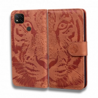 Housse Xiaomi Redmi 9C Empreinte Face de Tigre