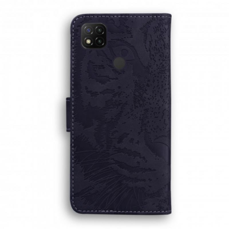 Housse Xiaomi Redmi 9C Empreinte Face de Tigre