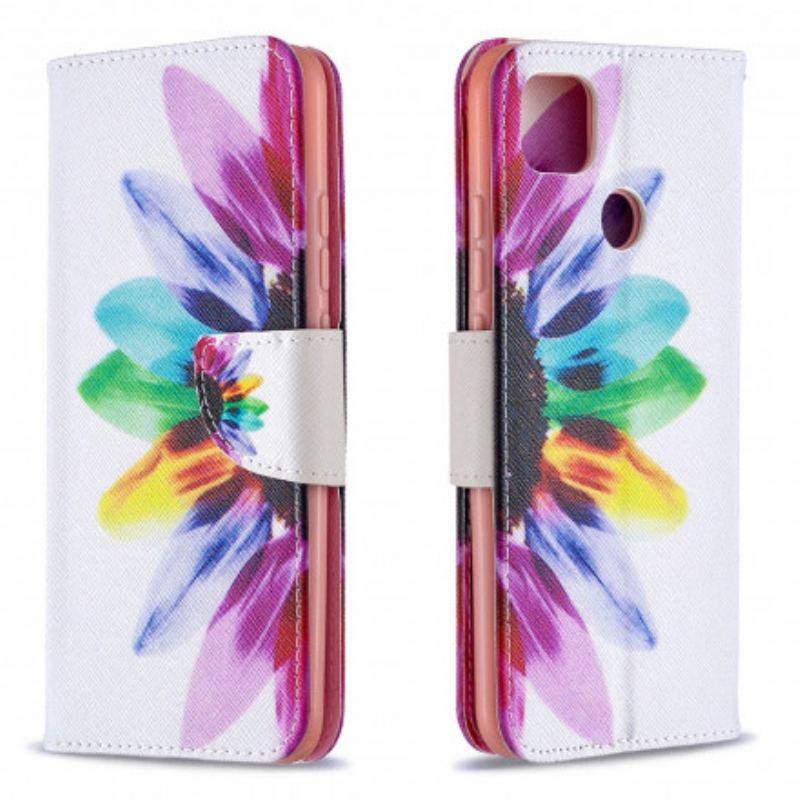 Housse Xiaomi Redmi 9C Fleur Aquarelle