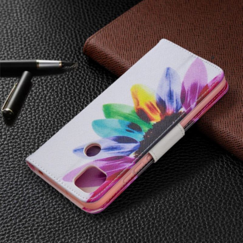 Housse Xiaomi Redmi 9C Fleur Aquarelle