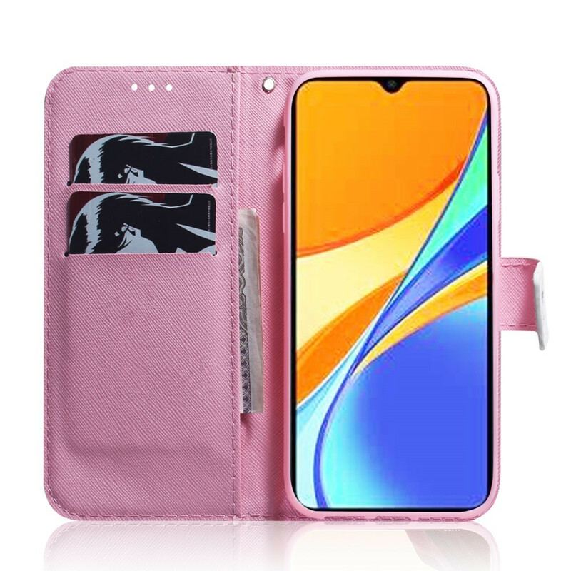 Housse Xiaomi Redmi 9C Fleur Vieux Rose