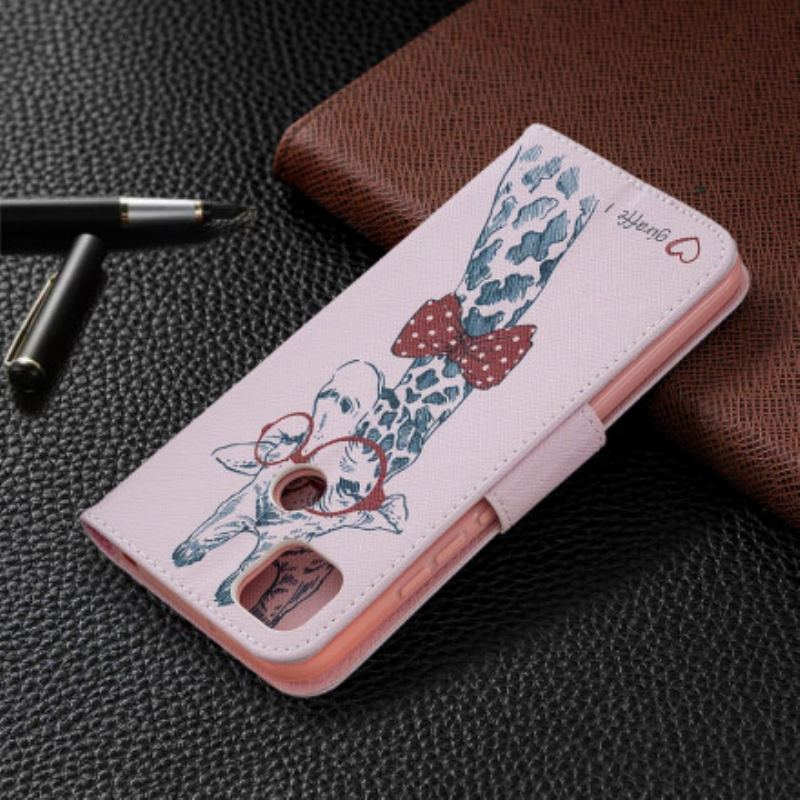 Housse Xiaomi Redmi 9C Girafe Intello